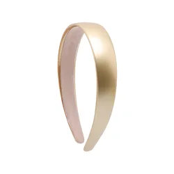 Vibrant Soft Elastic Colorful Headbands for Women - 2.5CM Wide Hair Accessories for Girls (Gold)