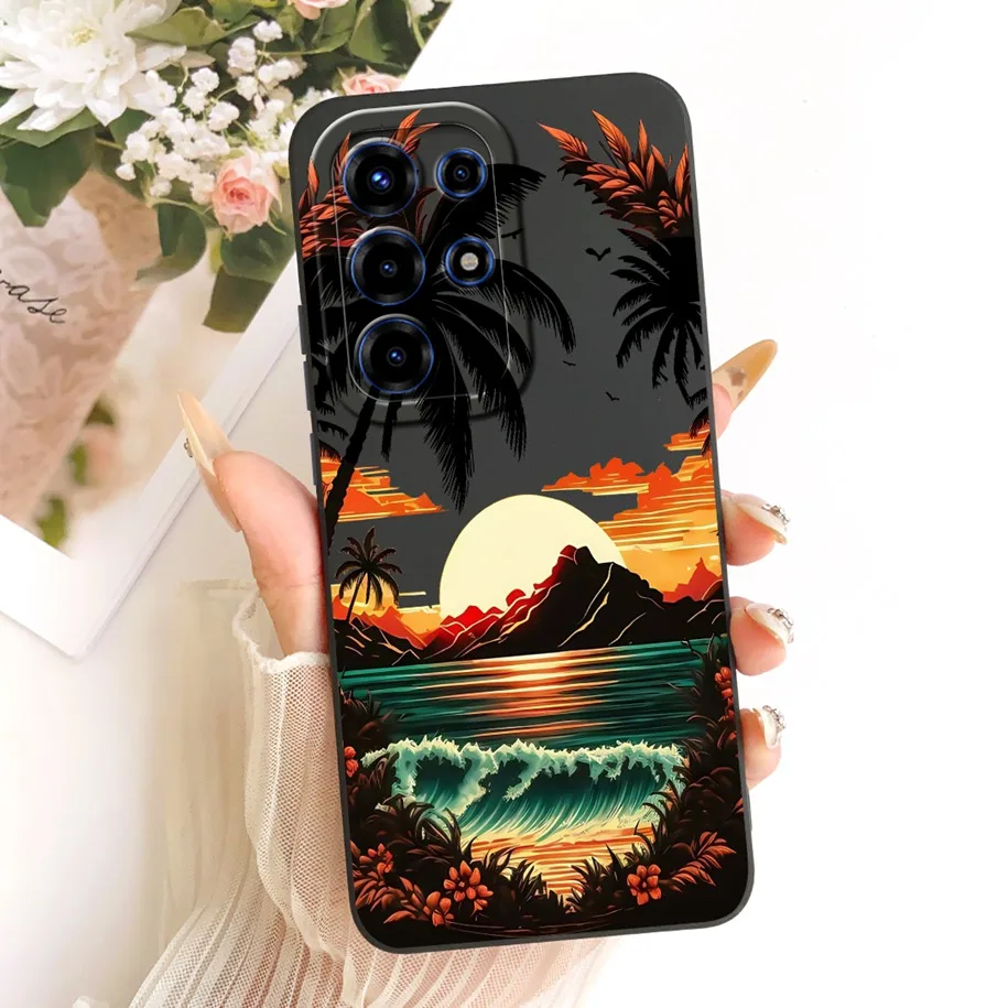 Luxury Space Volcano Painted Soft Silicone Candy Color Protection Case