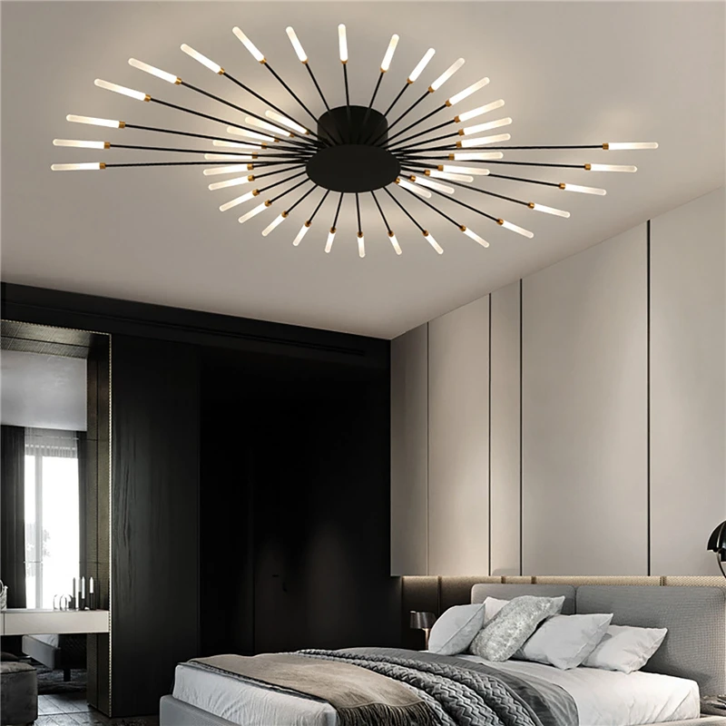 

Living Room Light 42W 42 Heads LED Chandeliers Ceiling Lamp Modern Nordic Style Lighting Fixtures for Bedroom Study Room