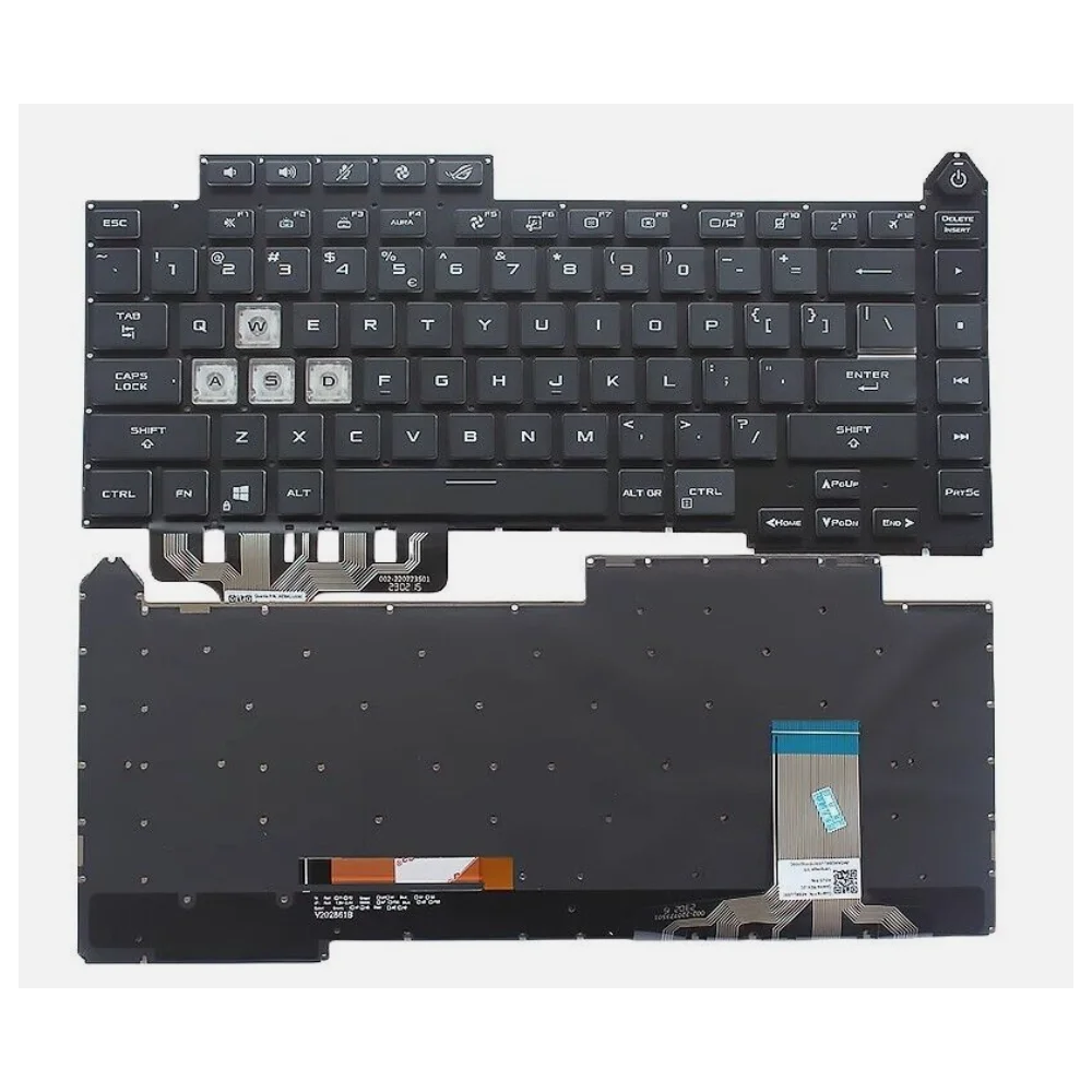 Tastiera Usa Per Asus Rog Strix G15 G513Qr G513Ie G513Q G513Qy G513Qm G513Rc/Rm/Rw Retroilluminazione