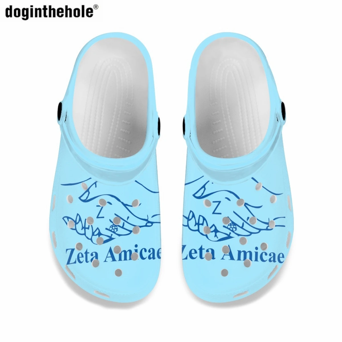 American Sisterhood Sorority Women Slippers Hole Shoes Summer Outdoor Fashion Beach Sandals Light Home Couple Slide
