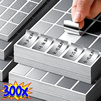 300/160Pc Etichette Adesive Impermeabili Bottiglia di Cucina Barattoli Etichetta Organizzatore Adesivo Riutilizzabile Imballaggio Categoria Alimentare Etichetta