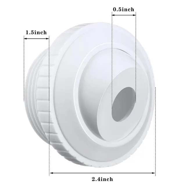 1 Db Medence Gyógyfürdő -Hidrosztream Visszatérő Jet Illeszkedő 1/2 "Nyílás A Hayward Sp1419C Szemgolyó -Áramláshoz Illő Gyógyfürdők Alkatrészekhez - Image 2