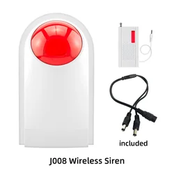 Smart Wireless Home Security Alarm System - DIY Kit with 433MHz Technology - US Plug (J008 Wireless Siren)