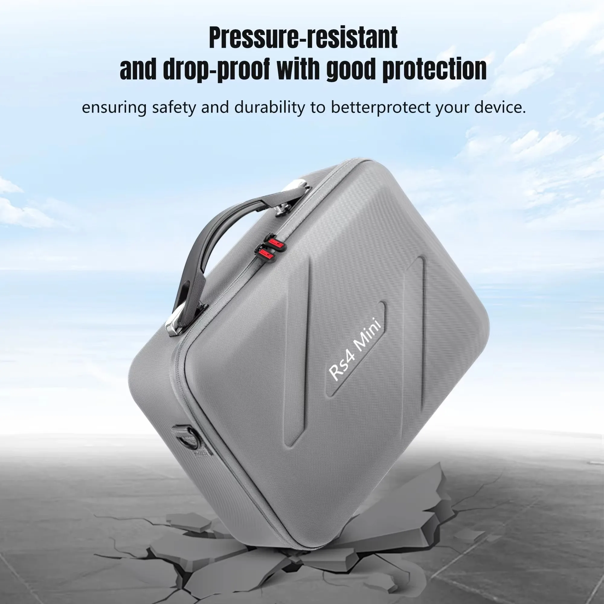 Hesupy Estuche De Transporte Para DJI RS 4 MINI Combo, Bolsa De Almacenamiento De Viaje, Funda Protectora Para RS4, Mini Estabilizador De Cardán, Accesorios Organizador Portátil, Protección Completa