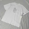 2025 New Men's and Women's Same Summer Pure Cotton Printing Short Sleeves Are Simple, Casual and Comfortable 4