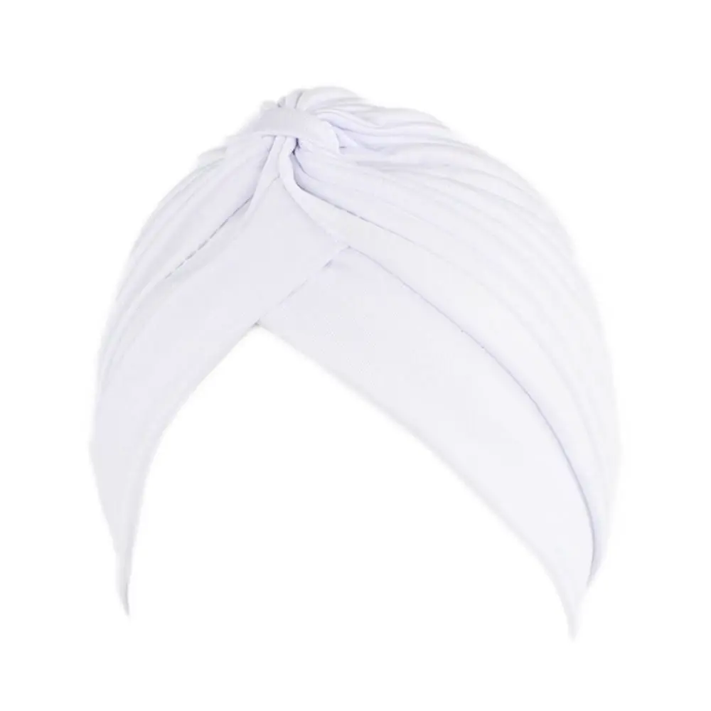 Mode Casual Mützen Headwrap Schlaf Kappen Chemotherapie Hut Kinder Nationalen Wind Reine Farbe Turban Baumwolle Hut Bandana – Detail 4