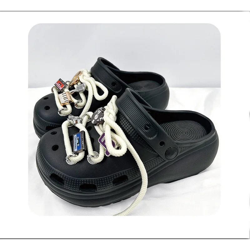 1Set/10Pcs Abnehmbare Spaß Cartoon Musical Instrument DIY Musical Schnürsenkel Schuh Charme Schuh Zubehör für Sandalen und loch Schuhe – Detail 4