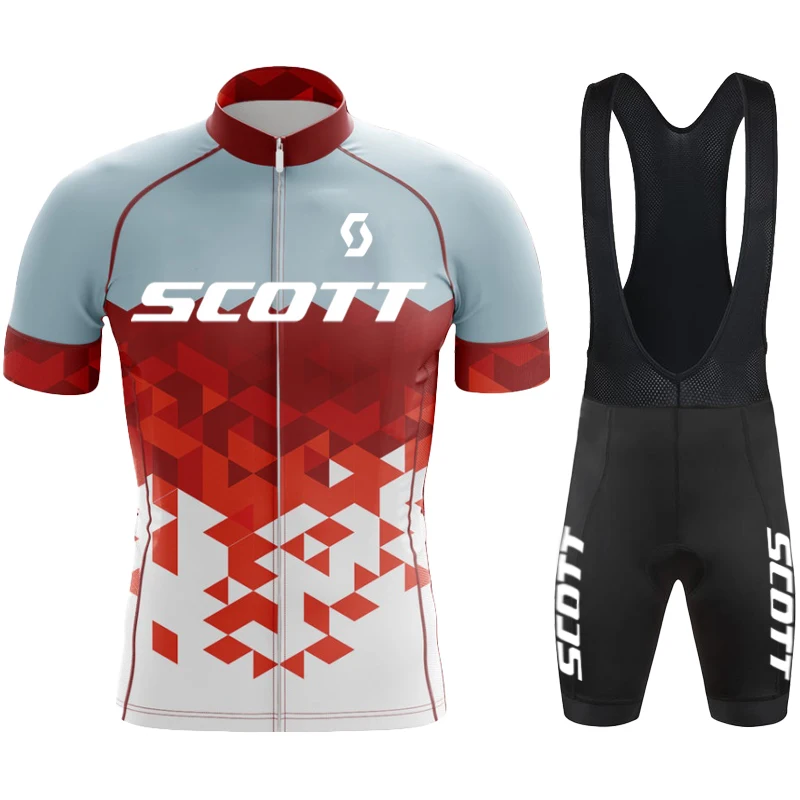 

Cycling Clothes Men's Summer 2024 Suit SCOTT Mtb Clothing Uniform Man Pants Bicycle Jersey Complete Blouse Mens Sets Bike Bib