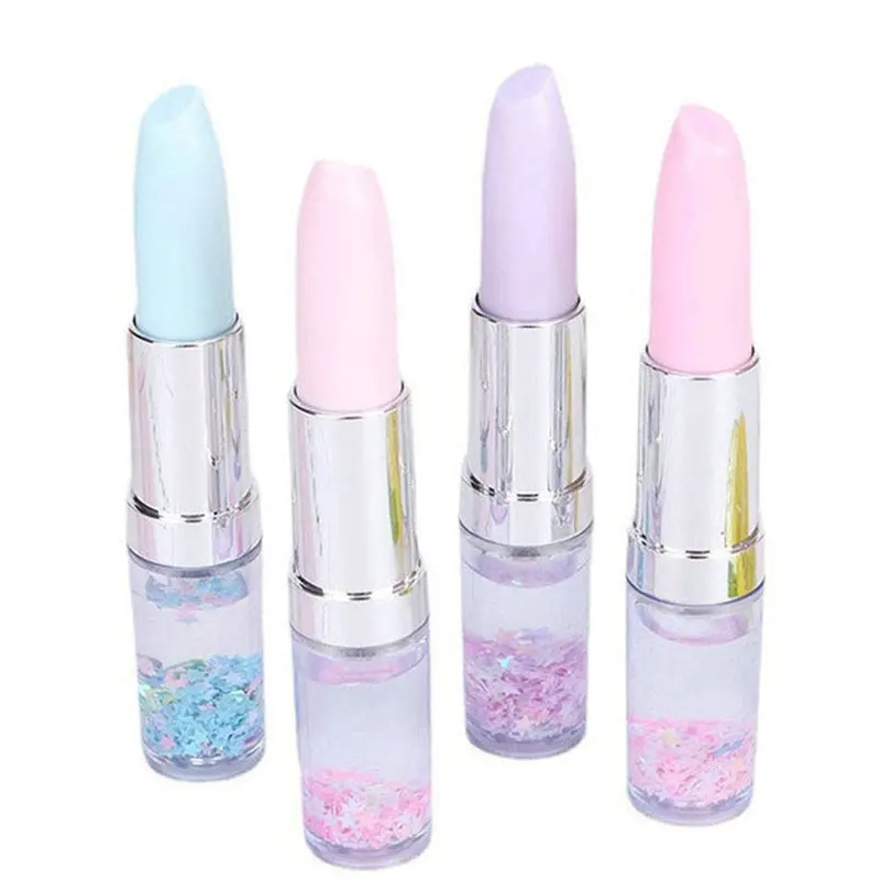 

60Pcs Lipstick Shape Gel Pen Creative Pen Quicksand Writing Pen 0.5mm Black Gel Ink Pen School Supply Girl Gift