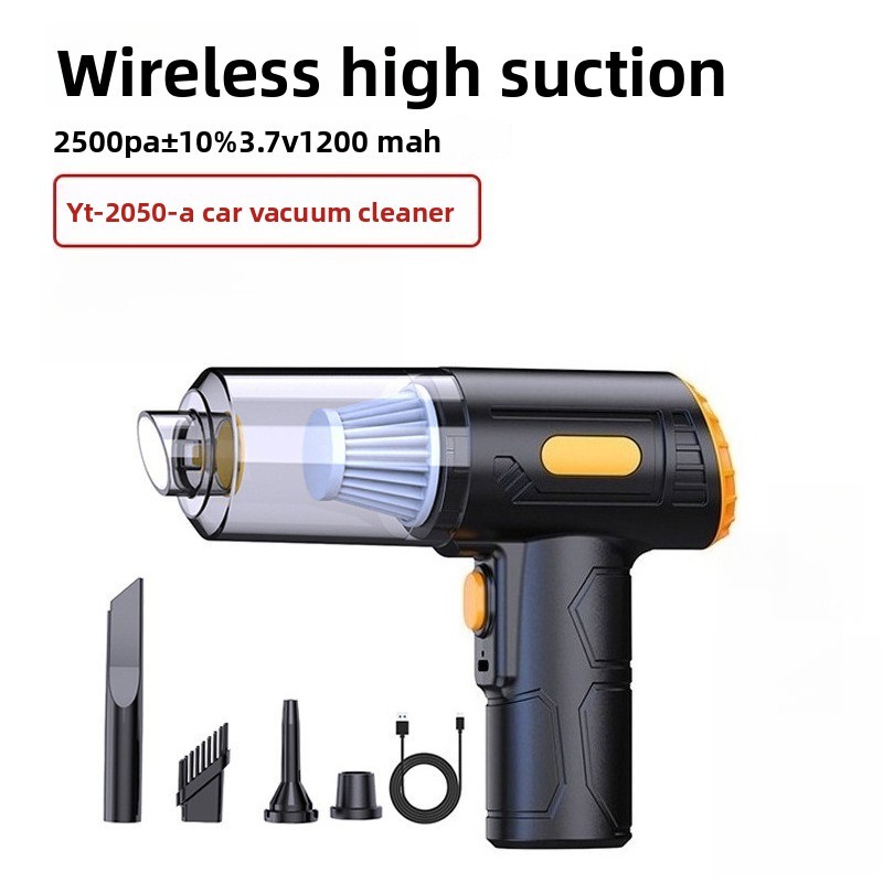 Long-life Portable Wireless Multi-functional High-power Dry and Wet Dual-purpose Mini Car Vacuum Cleaner Car Vacuum
