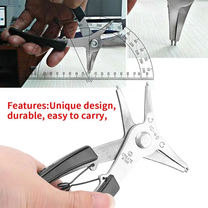 

Internal And External Circlip Pliers 2-in-1 Snap Ring Pliers Dual-Use Retaining Ring Pliers Multifunctional Repairing Hand Tools