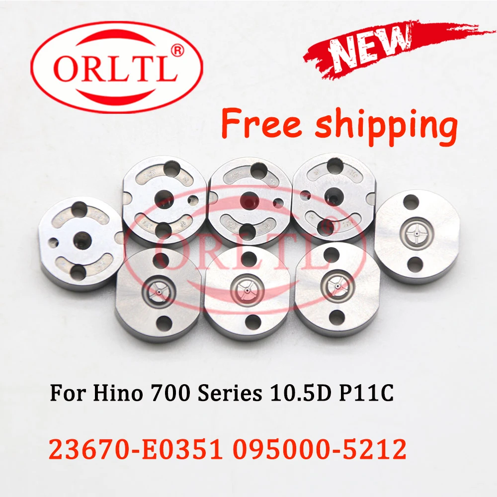 

4PCS 23670-E0351 Control Valve Plate 2# Orifice Valve Plate for 095000-5212 095000-5213 095000-5214 095000-5215 095000-5216