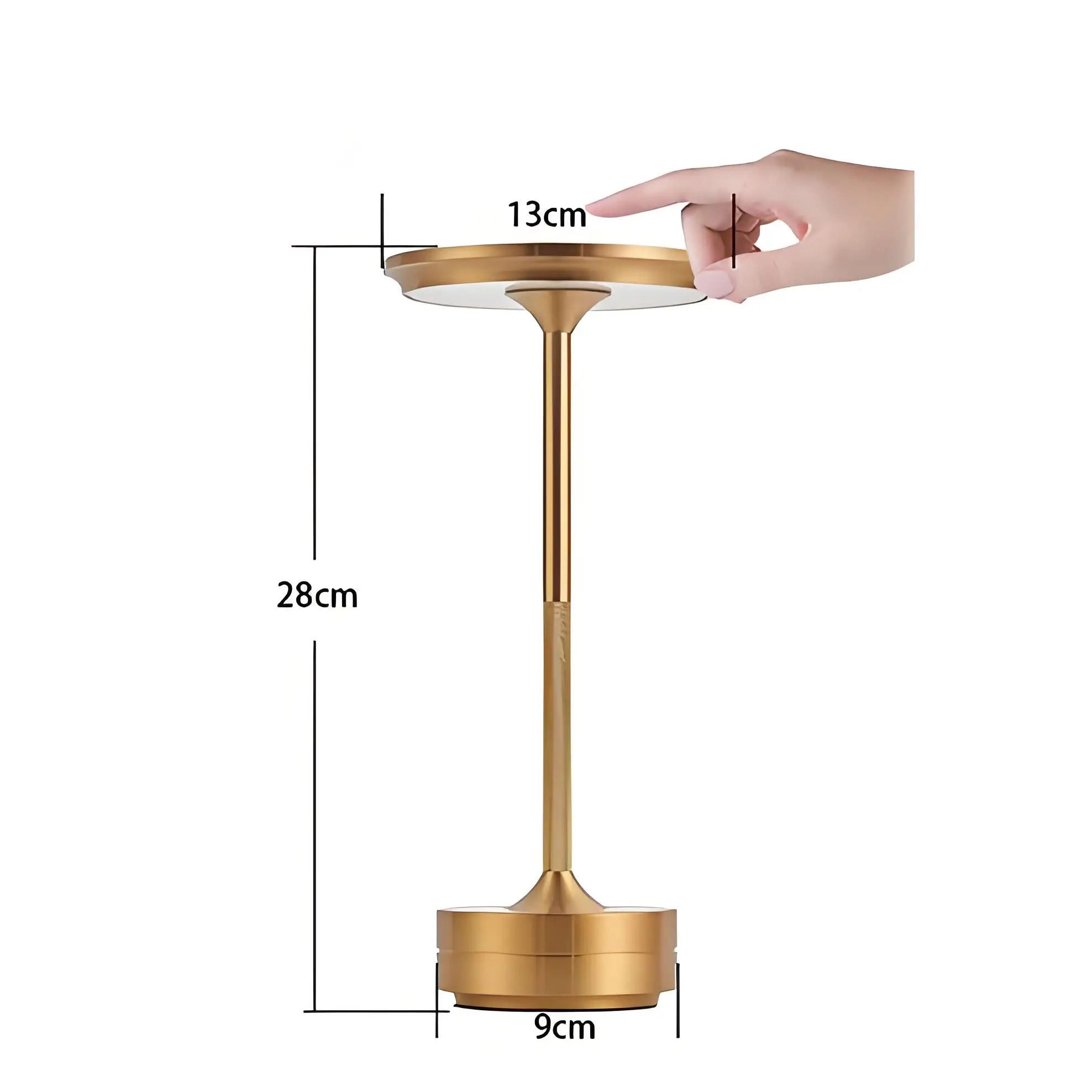 Simple Rechargeable Table Lamp Bar Desk Lamp Dimming Atmosphere Wireless Night Light for Bedroom USB Charging Touch Decor Lamp 6