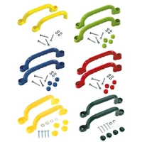 Child Climbing Frame Safety Handles Swing Accessories Garden Game Toy 2 Pcs Grab Handles Swing Toy Screws 1