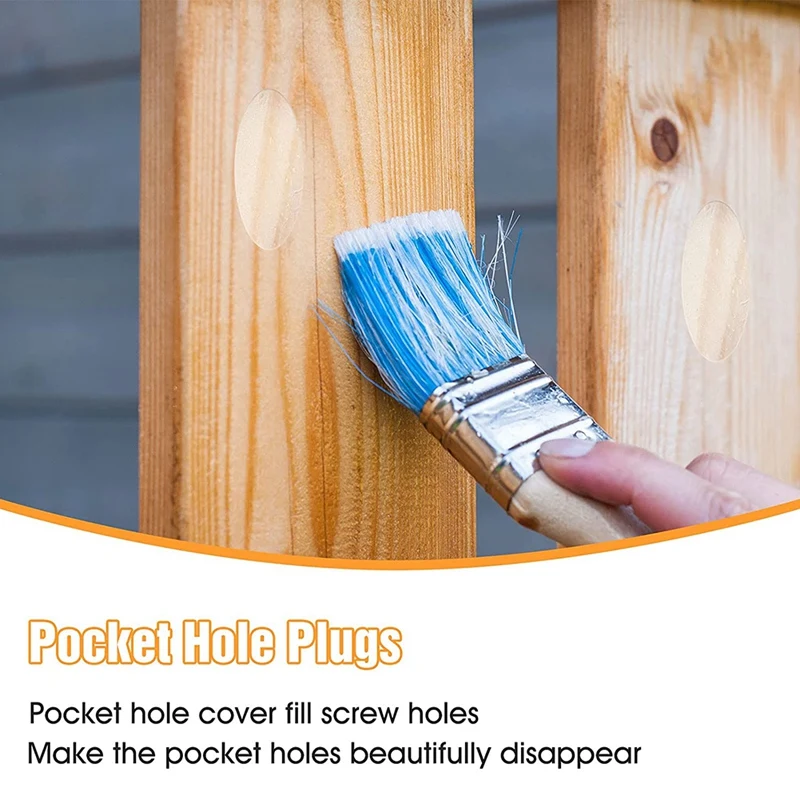 Solid Wood Pocket Hole Plugs Wood Pine For Pocket Hole Jig Woodworking Tool 100 Pieces woodworking tools