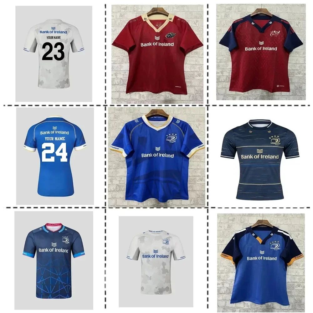 Rugby Jersey Leinster Rugby Shirt Adults Rugby Jersey Shirt Mens Home Jersey name and number size S-M-L-XL-XXL-3XL-4XL