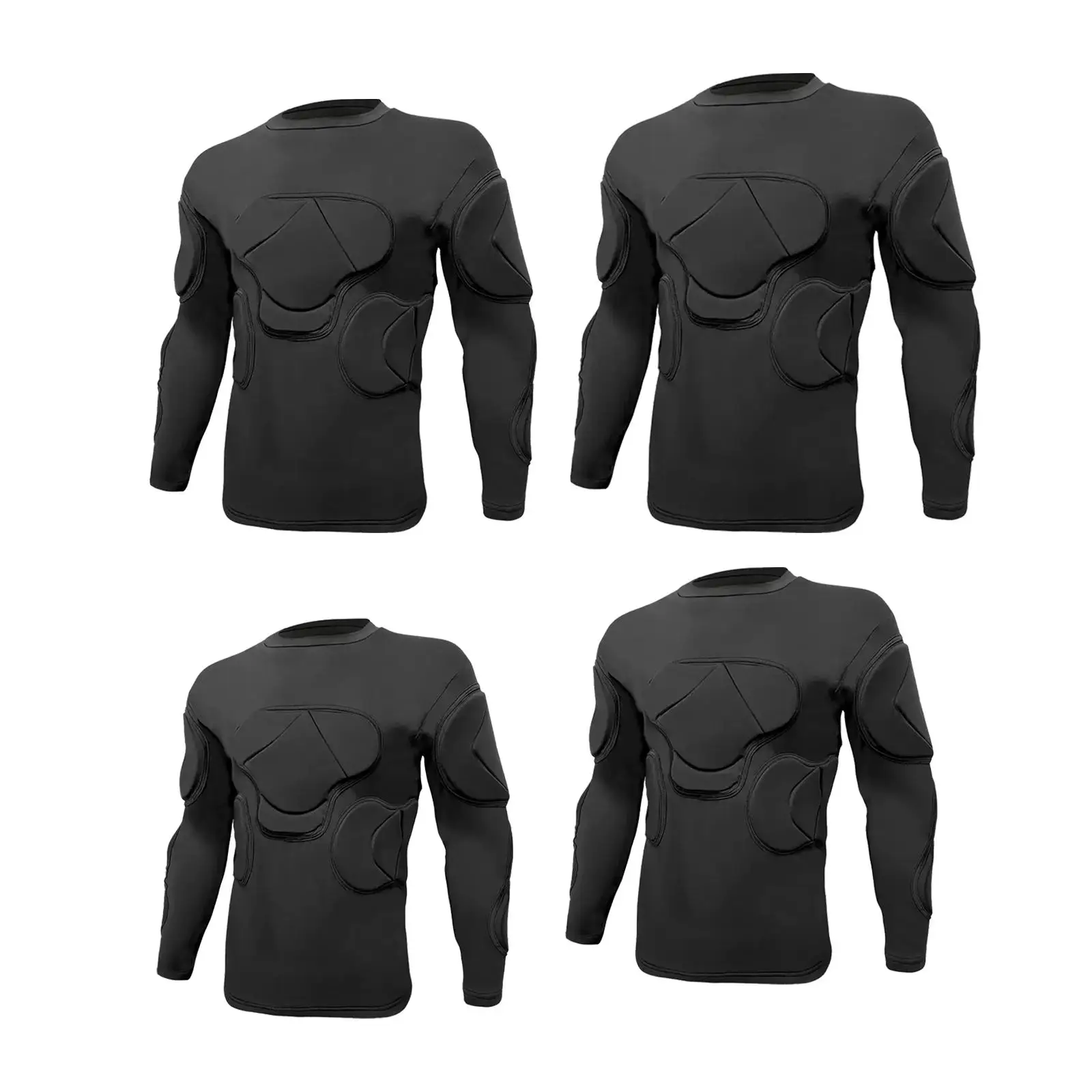 Goal Keeper Top Black Goalie Training Suit for Outdoor Enthusiasts Indoor
