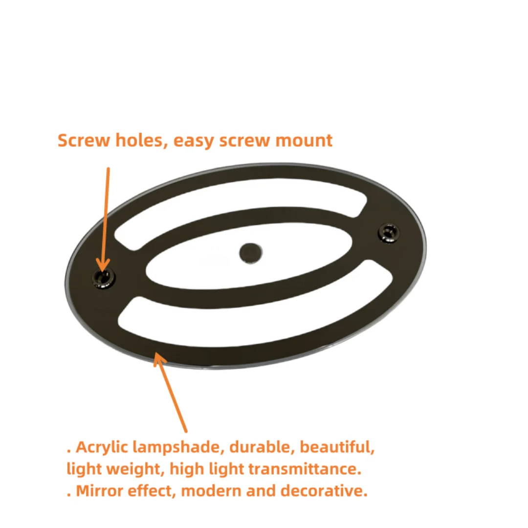 RV Ceiling Light RV LED Ceiling Light 12V Acrylic Panel Light with Touch On/Off Dimming Switch Camper Truck Trailer Cabin Interior Ceiling