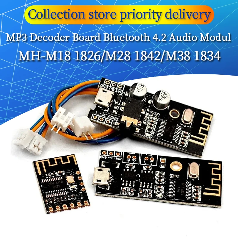 MP3 Decoder Board Bluetooth 4.2 Audio Modul Verlustfreie Stereo DIY Refit Lautsprecher Hohe Fidelity HIFI