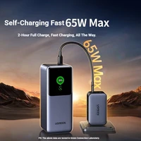 UGREEN 20000mAh Power Bank 200W Fast Charging Built-in 65CM Cable Portable External Battery For iPhone17 Pro Laptop Notebook - Image 6