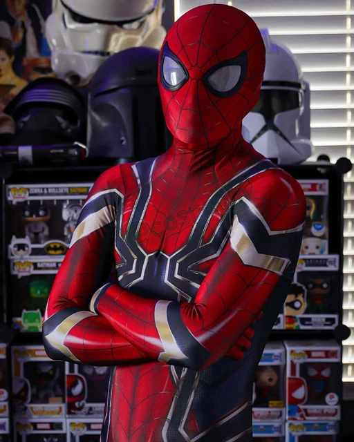 Spider-Man Far From Home Jumpsuit Spiderman Suit Cosplay Costume Halloween  Adult