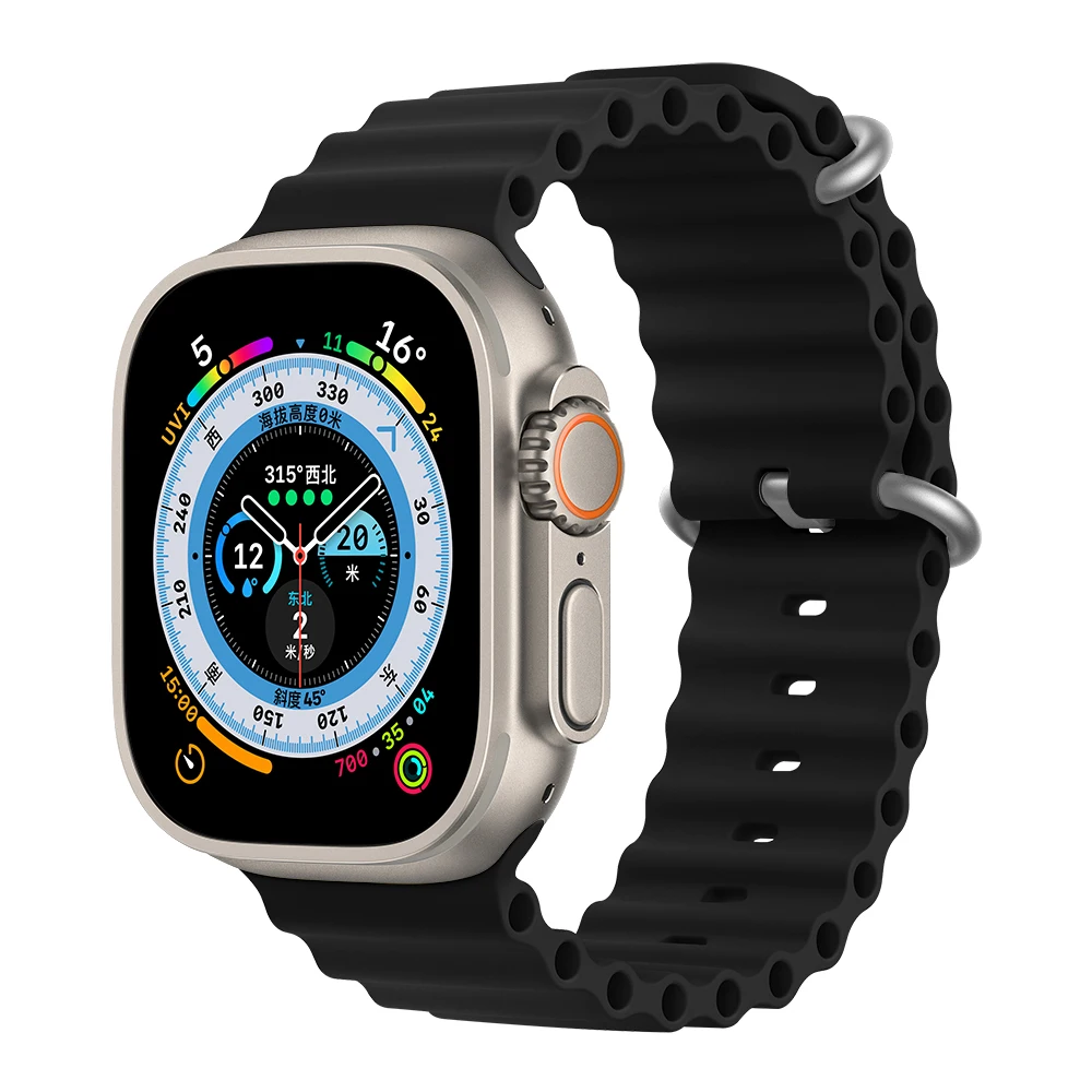 Silicone Watch Band Apple original for ultra series 10 SE 42mm 44mm 45mm 46mm 49mm Bracelet