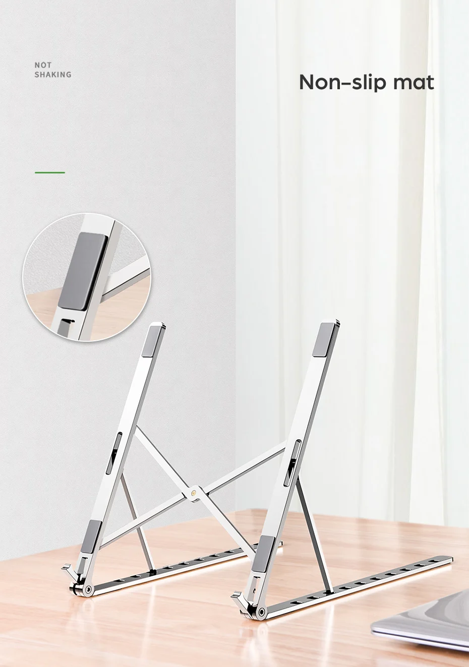 Generic Portable Laptop Stand Aluminium Foldable For Macbook Pro