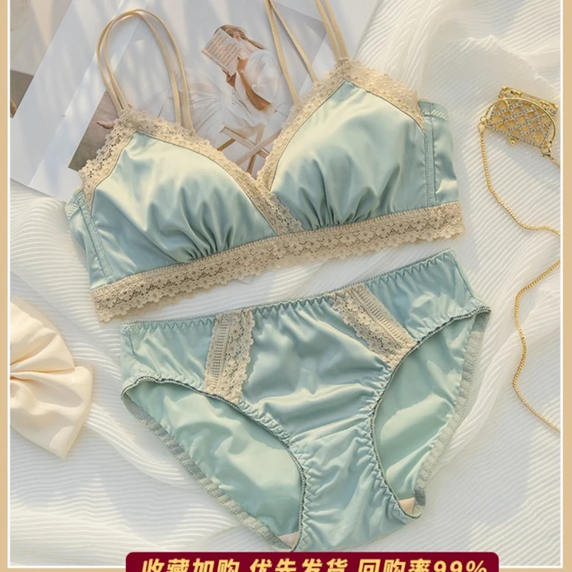 Women's Satin Underwear Set, Women Satin Lingerie Set