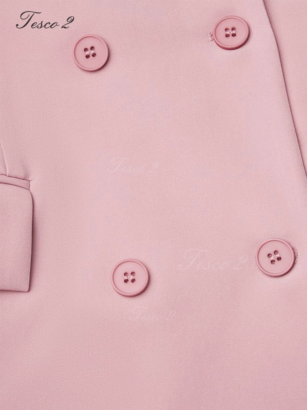 Tesco 2 Spring Summer Suit For Women Peak Lapel Bouble Breasted Wedding Party Suit Long Pantsuit Elegant Business Office Suit