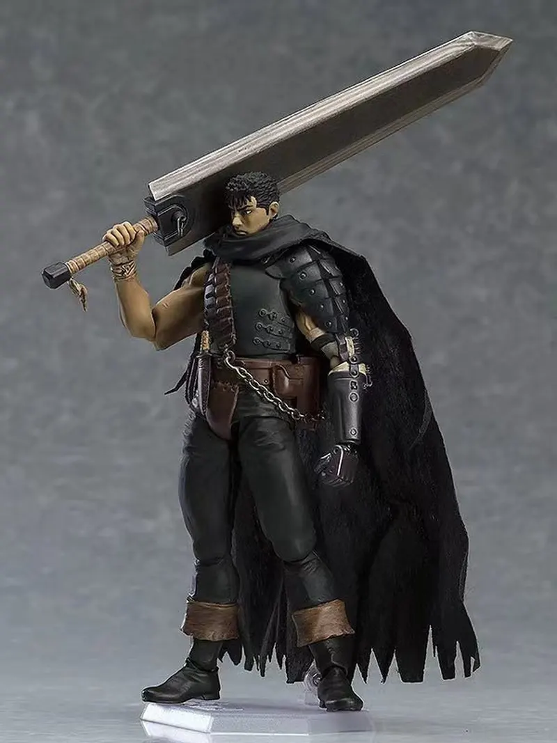 

17cm Pvc Legend Of Sword And Wind Gk Modified Gus Black Swordsman Battle Damaged And Bloody Version Desktop Model Toy Gift