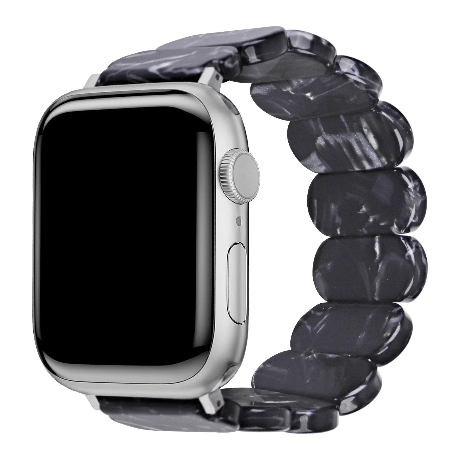 ตัวเลือกสินค้า สายรัดข้อมือ Apple Watch ยืดหยุ่น เรซิ่น สำหรับ 45/44/42/40/38 มม.