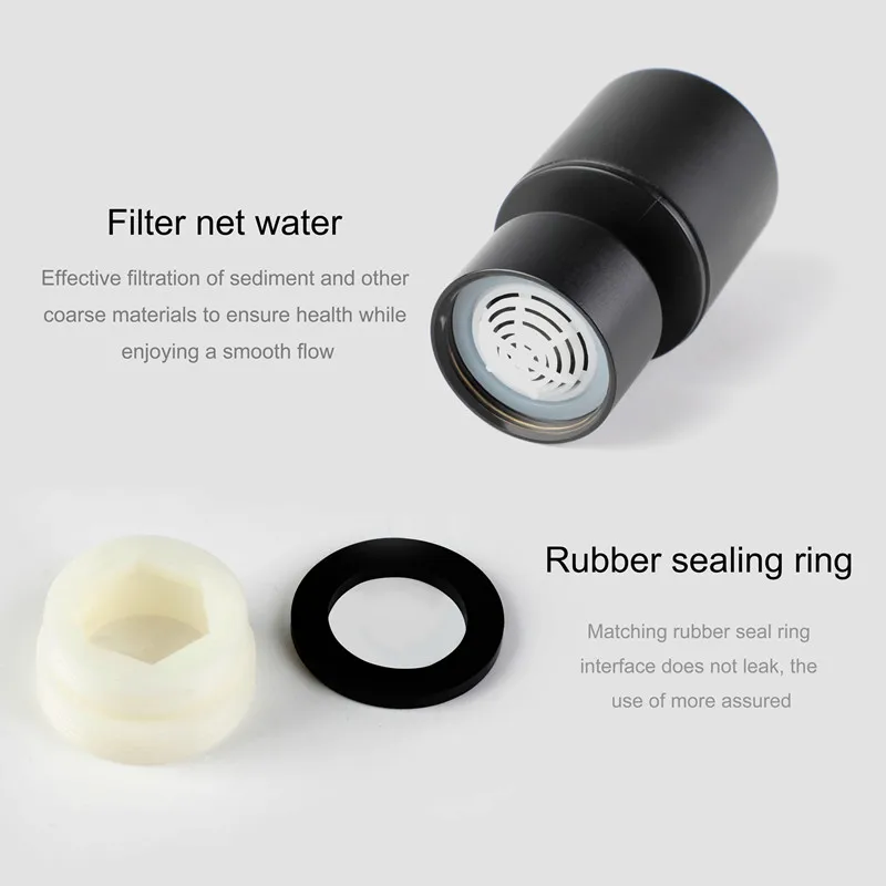 Description Picture 5 of item360 Degree Swivel Kitchen Tap Aerator Thread Adapter Chrome Splash-proof Water Saving Tap Bathroom Water Faucet Accessories