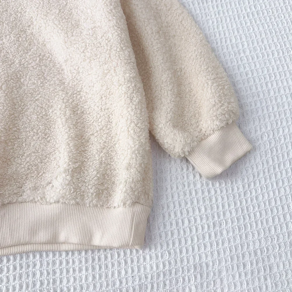 Modische Neue Kinderkleidung Einfarbiges Langarm-Oberteil mit Buchstaben-Aufdruck + Brauner Rock Kinder-Set Herbst Kleinkind-Mädchenkleidung – Detail 6
