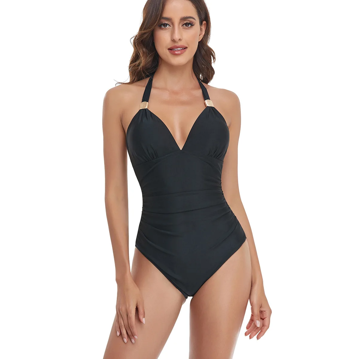 

Summer Sexy Women's One-piece Swimsuit Large Size Hollow Swimsuit Swimsuit Push Women's Swimsuit Beachwear Sweat Breathable