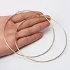 8/10mm Large Circle Hoop Earrings Silver Color for Women Round Big Circle Earrings Hoops Ear Rings Party Club Jewelry Gifts 1