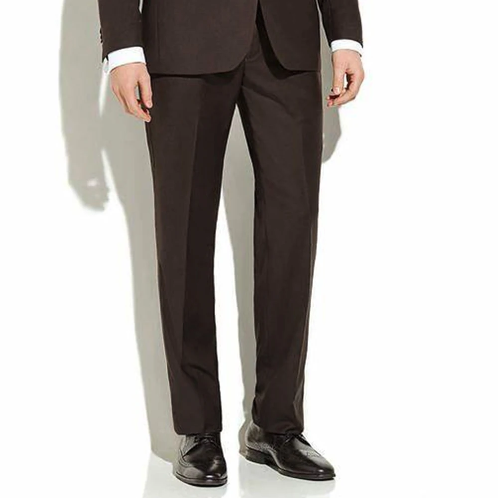 Custom Made Dark Brown  Wedding Suit For Men Suits High Quality 2024 Men Brown Suits Fir Wedding 2 Piece Set Brown Suit For Men