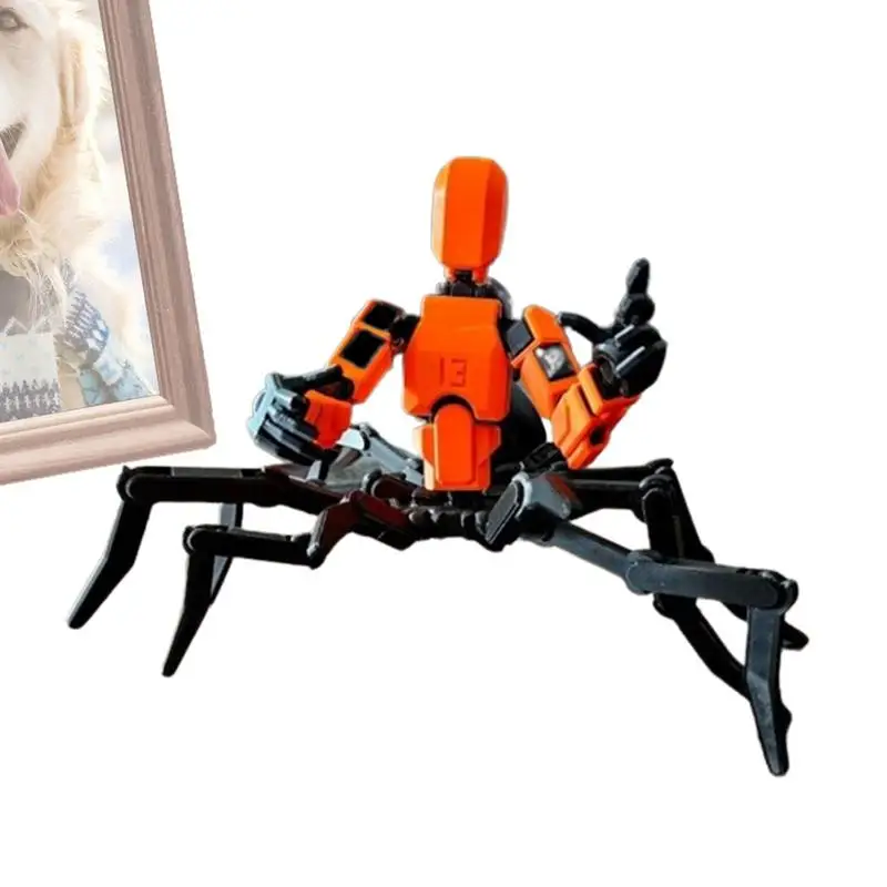 

Многосоставная экшн-фигурка робота, стоящая забавная подвижная 3D фигурка, игрушка, свободно собираемый робот, настольное украшение, детская игрушка