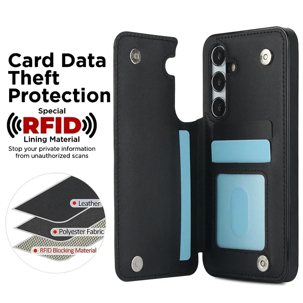 Luxurious Leather Wallet Phone Case - Stylish and Durable Cover