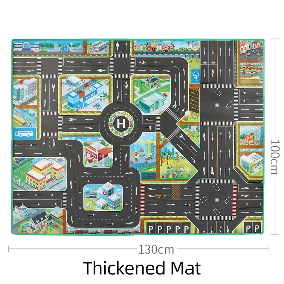 Thickened Baby Playmat Toddler Dinosaur Non-Toxic Rugs Kids Outdoor Portable Toys Family Picnic Mat Waterproof Carpet 100x130 cm