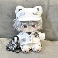 20cm Plush Doll Clothes Gentle White Suit Cool Costumes Anime Kpop Skz Outfit Toys Accessories Children Gifts Free Shipping 1