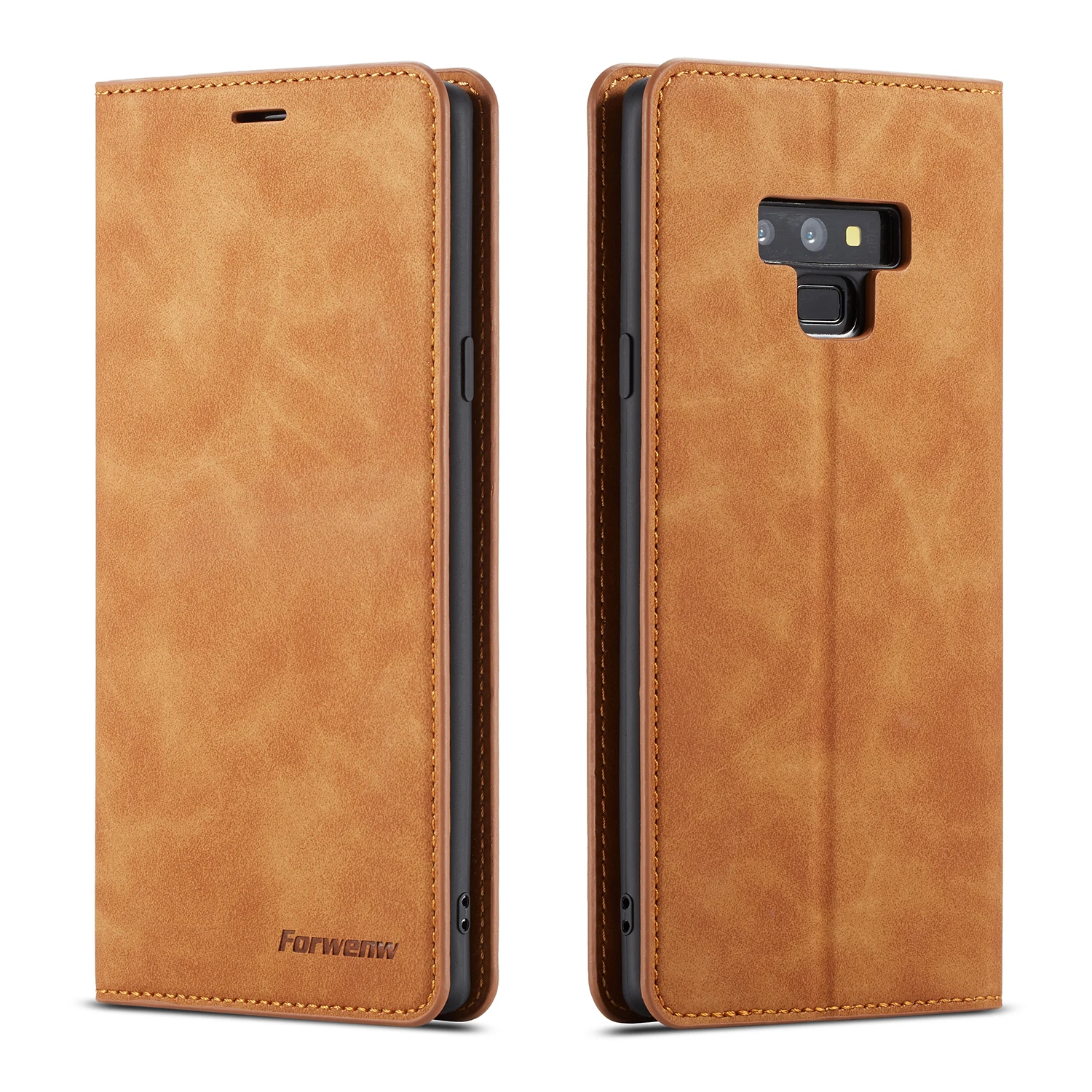 Ultra Slim Leder Brieftasche Fall Für Samsung Note9 Note10 Plus Note20 Ultra Magnetische Karte Halter Flip-Cover Luxus Einfarbig neue