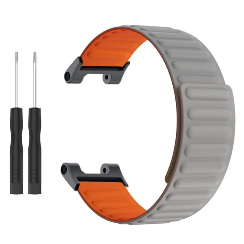 Huami Amazfit T-rex/T Rex 프로용 소프트 실리콘 마그네틱 스트랩, Amazfit Trex 2 교체 손목 스트랩 시계 밴드 팔찌