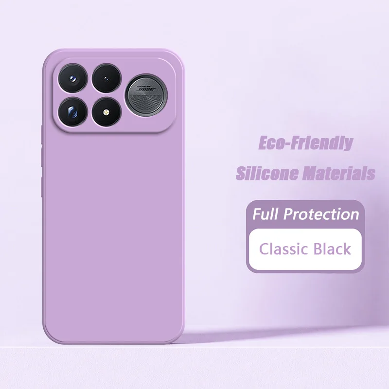 Upgraded Liquid Silicone Shockproof Phone Case with Soft Microfiber Lining