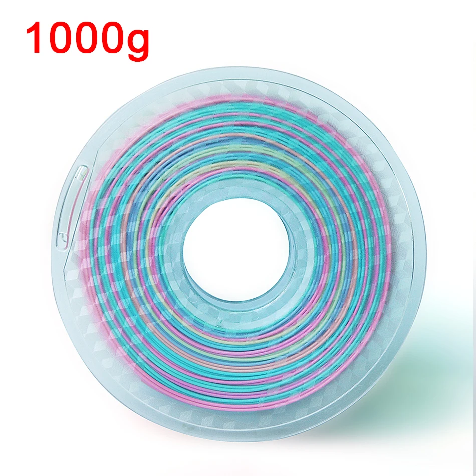 Silk PLA Rainbow 3d Printer Filament 1.75mm  Silky Rich Luster 3D PenPrinting Materials Like Multicolor Ramdon Print Material best plastic for 3d printing 3D Printing Materials