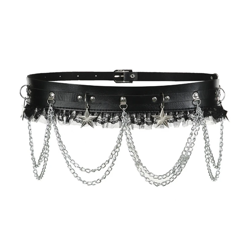 

Universal Ladies Waist Belt Harajuku Waist Straps PU Belt for Jeans Coat Shirt