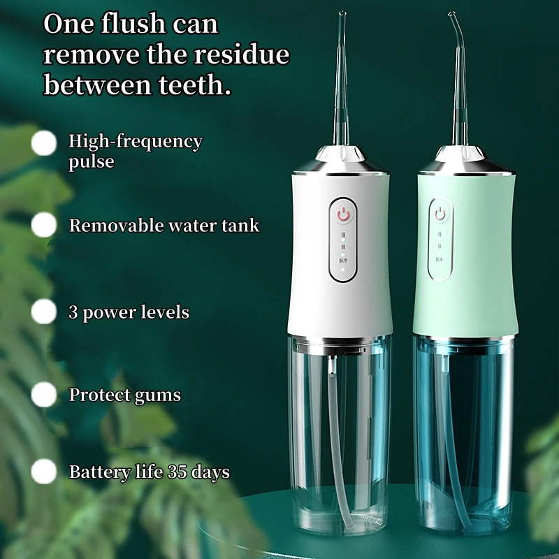 Water Dentale Flosser Oral Care Kit With Tongschraper And 10 Pcs interdental brushes Tanden Picks 4 Jets 3 Modi Mondverzorging