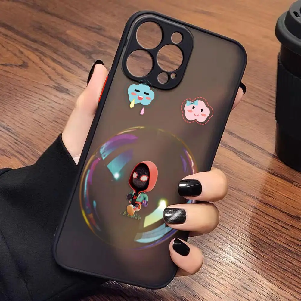 thumbnail image 1 of Case for iPhone Apple 14 13 11 12 MINI Pro XS Max XR X 7 8 SE 2022 2020 6 6S Plus Case Marvel Cartoon Hero Spider-Man Lron Man, 1 of 5