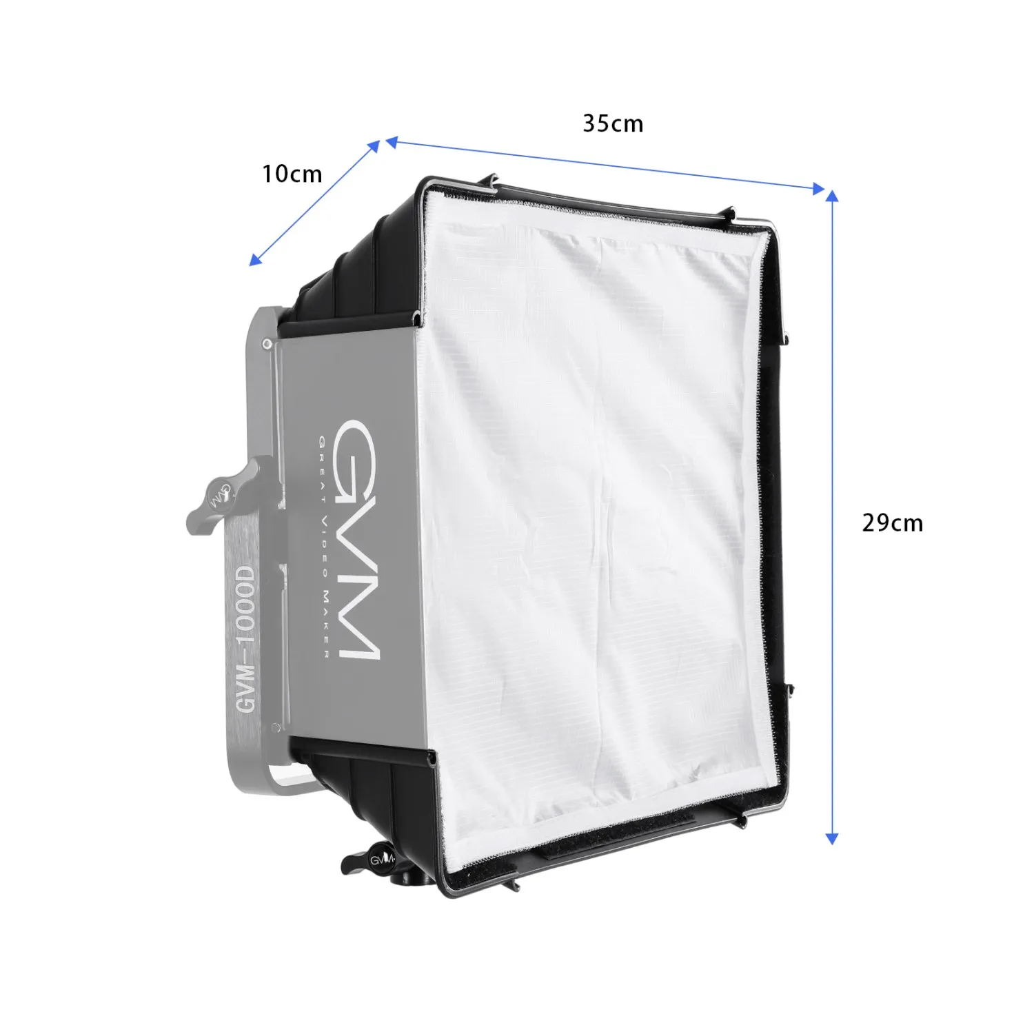 GVM Foldable Softbox Diffuser with Grid Beehive for GVM 1000D/680RS/880RS RGB LED Panel Light 11.8"x9.8" 3