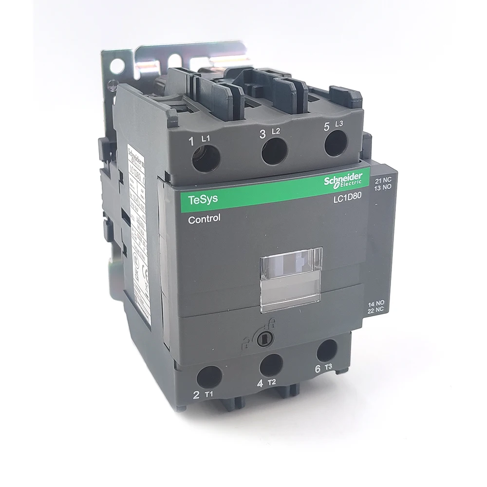

Original S-chneider LC1D contactor LC1D80M7C TeSys D series 3-pole AC magnetic contactor 80A in stock